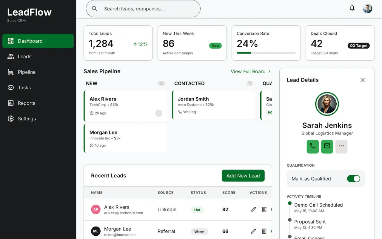 Lead Management System for CareerKick Services